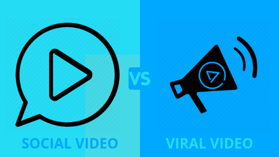 Social vs viral video icons