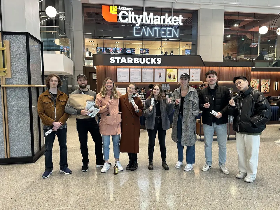 The Vireo team out together at City Market