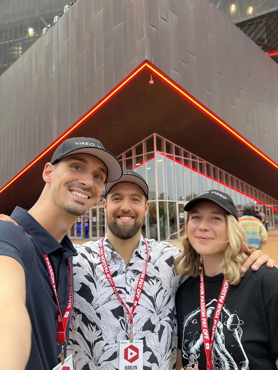 Team selfie at an event